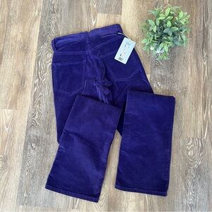 REVICE Purple Velvet Flare Jeans Size 25